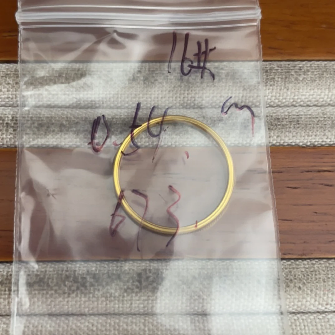 A6克重0.48 16号 猫眼戒指 足金999