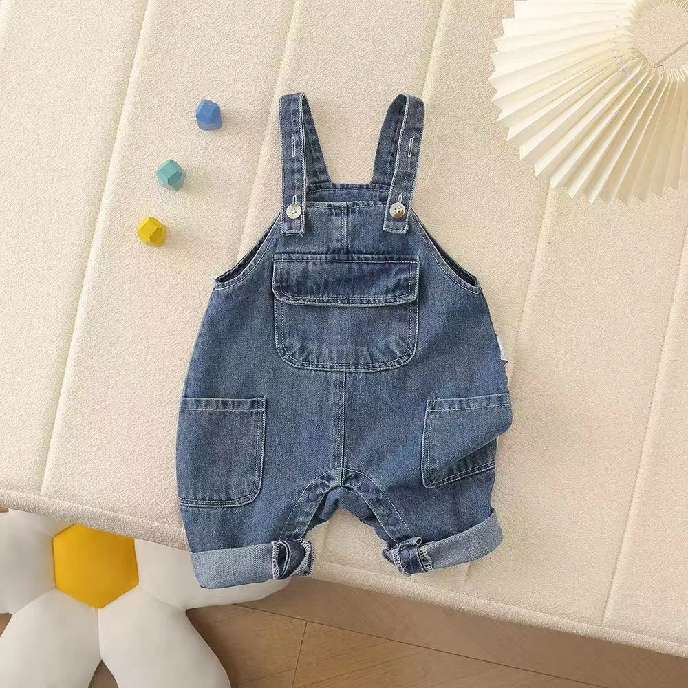 男通用女春季长裤中腰牛仔裤童装美式韩系