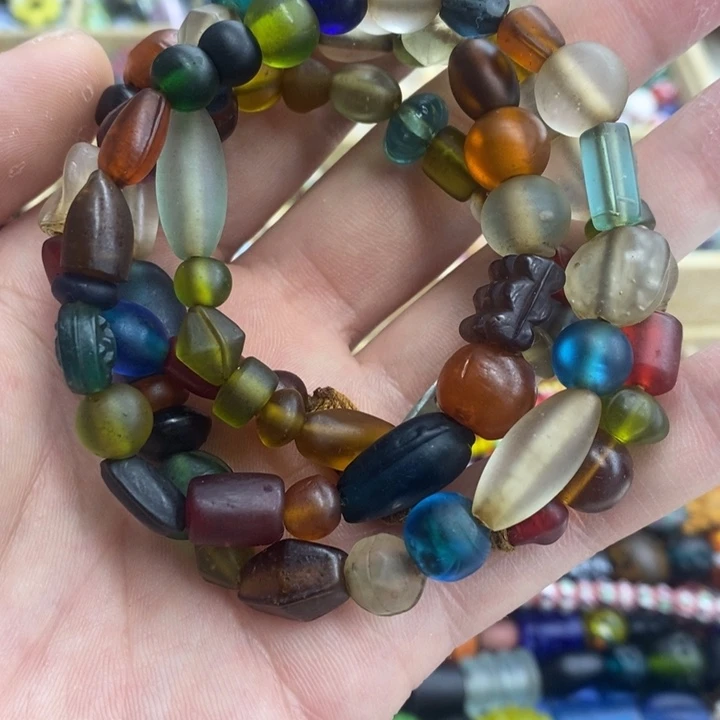 琉璃颈饰尼泊尔老多宝