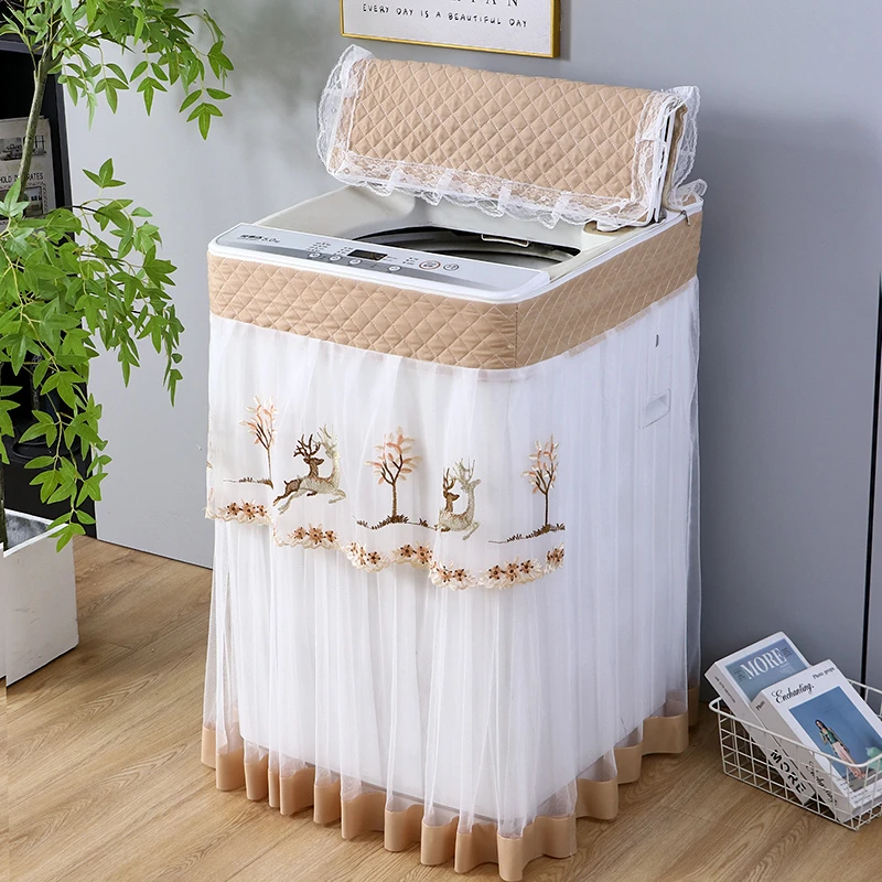 新款洗衣机罩洗衣机套洗衣机布艺罩上开全自动洗衣机套通用防尘罩