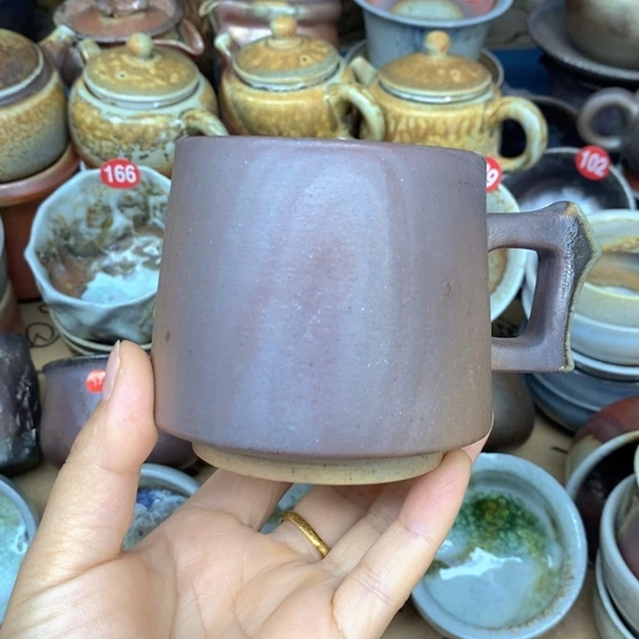 杯子纯柴烧裸烧茶器火眼咖啡杯