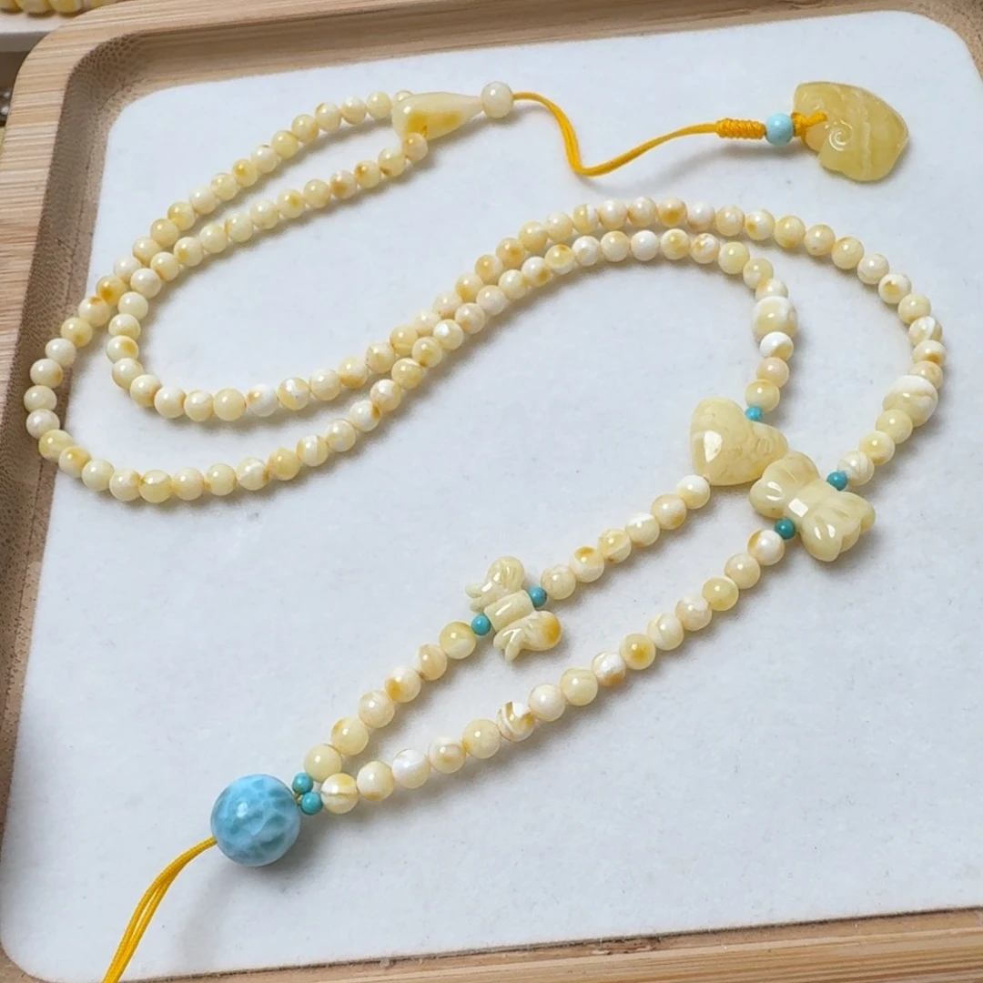 蜜蜡吊坠(赠链)未镶嵌4.5mm