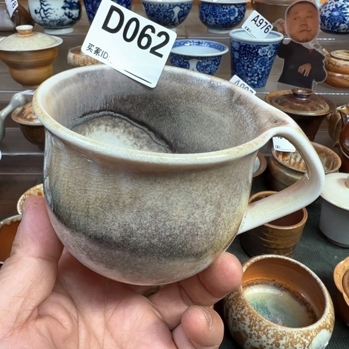 摆件062景德镇手工柴窑咖啡杯