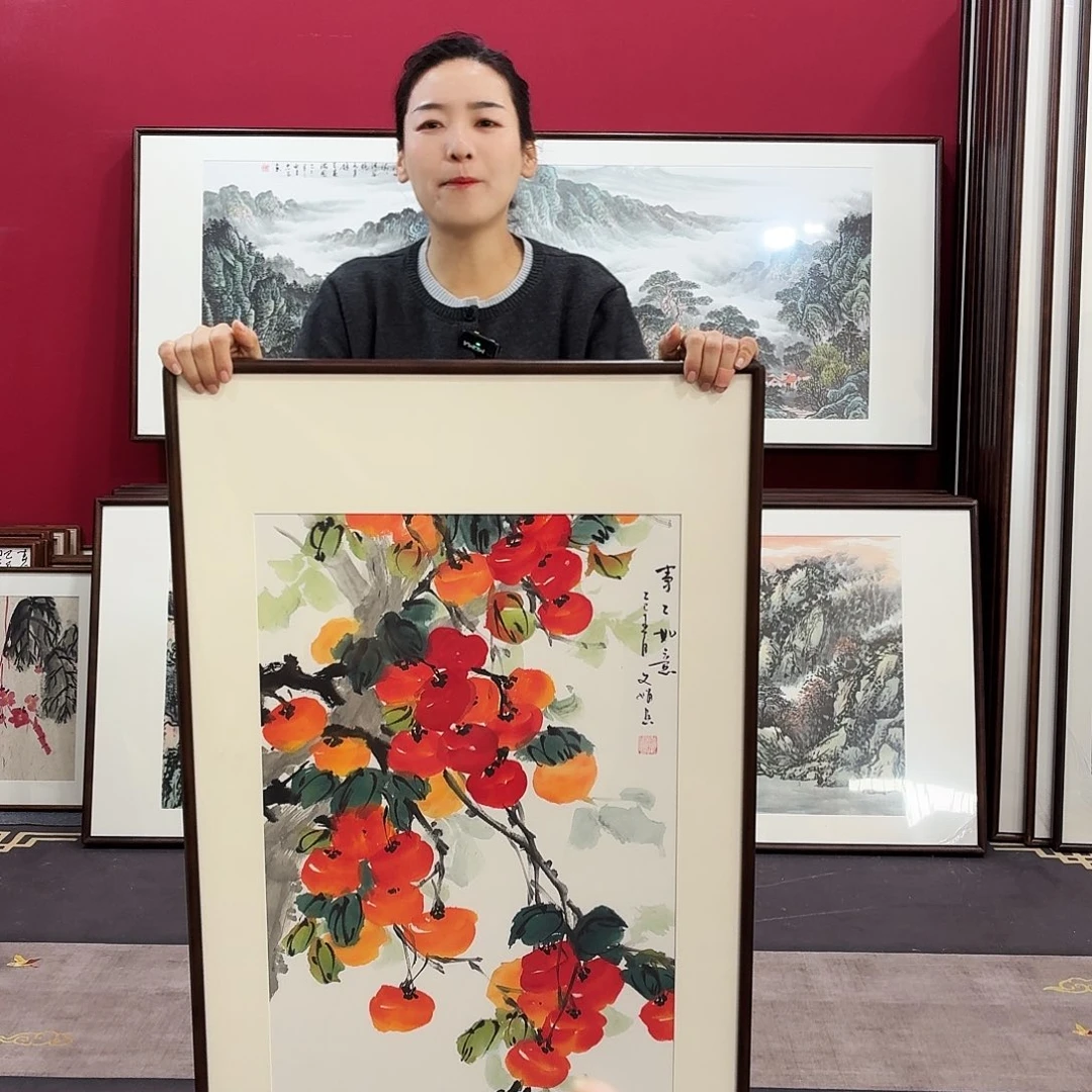 国画手绘作品120-60尺寸