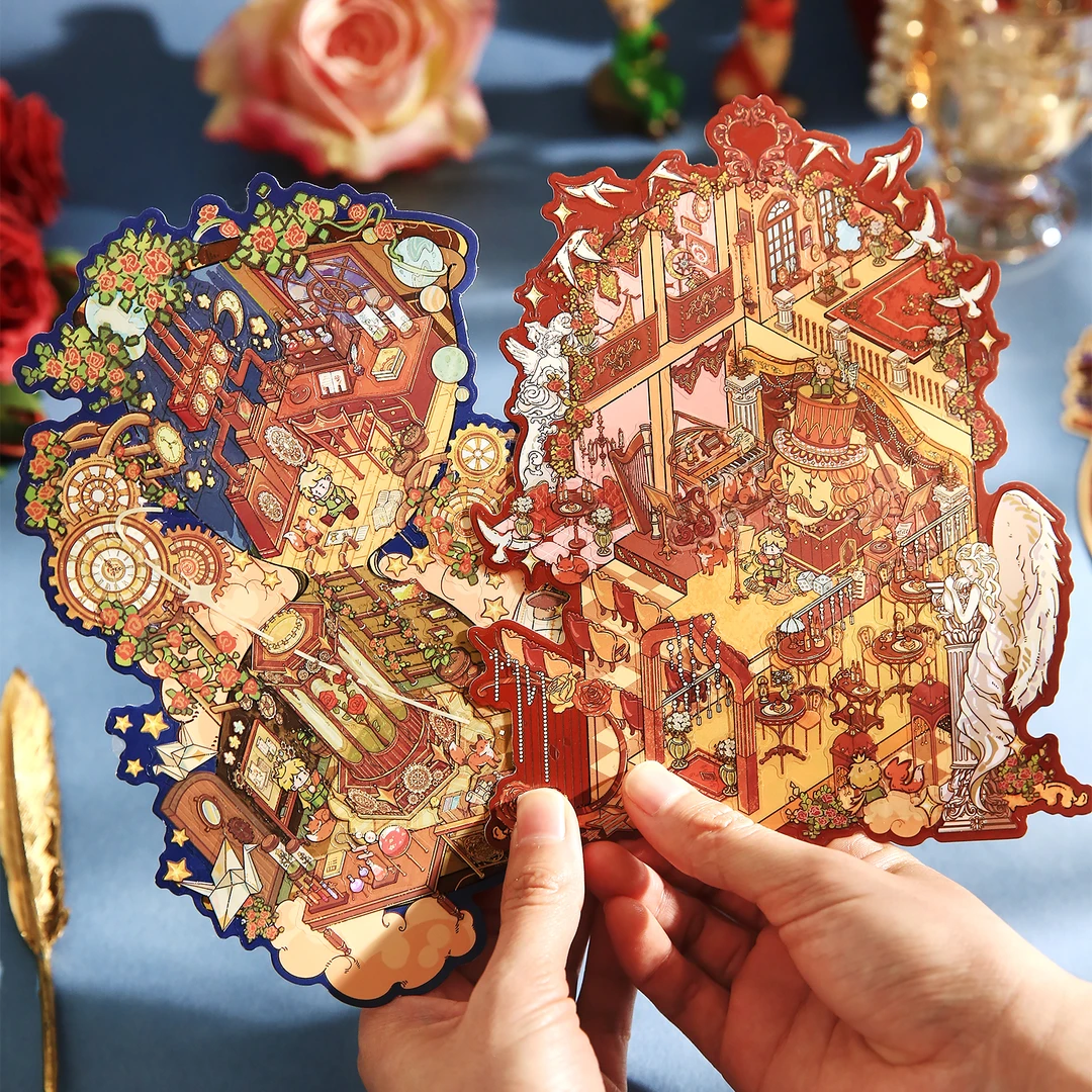 王子造景贴纸纸先生星梦王子2.0大号微缩场景diy小屋解压玩具