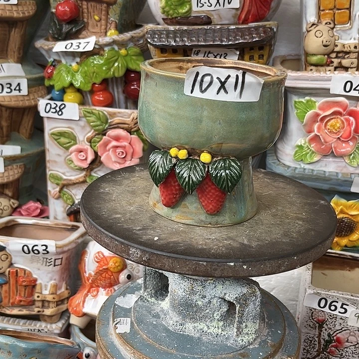 粗陶材质多肉花盆