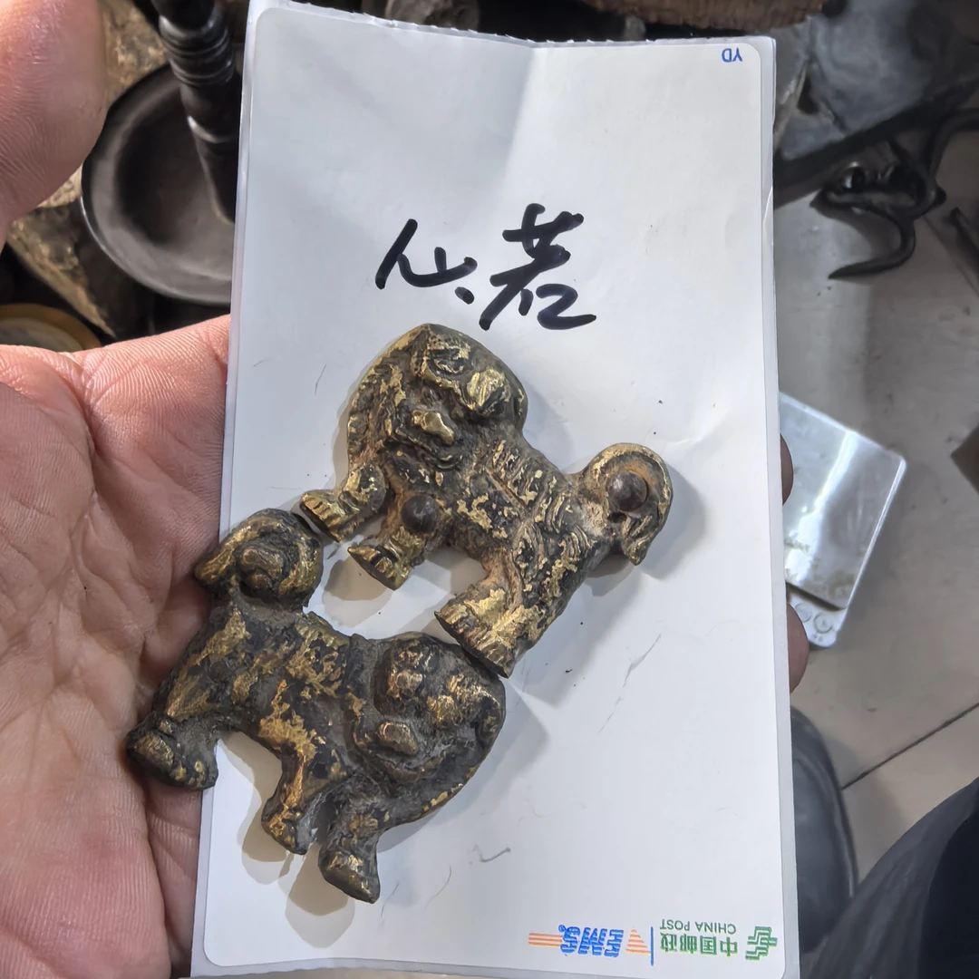 小铜件一对包邮一物一拍