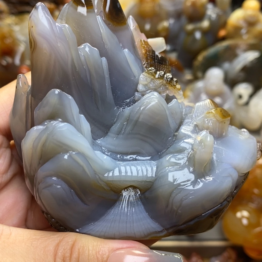 玛瑙/玉髓摆件未镶嵌