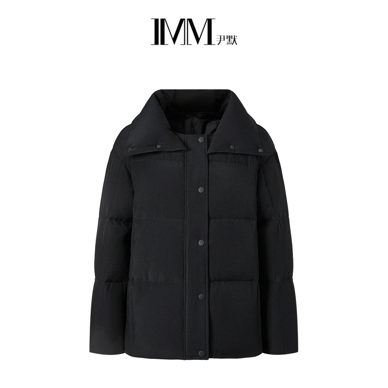 【叶可可专享】IMM尹默2024冬加厚保暖可脱卸高领羽绒服外套女