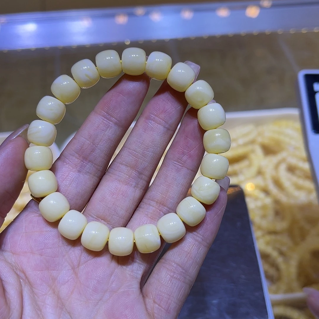 琥珀未镶嵌手链蜜蜡手串10