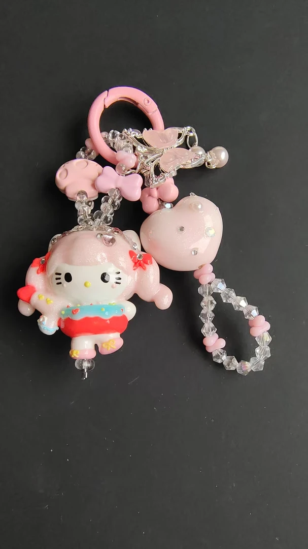 手工萌粒挂链DIY手工纯手工制作