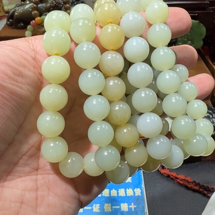 和田玉未镶嵌手链颜色多样性发货拍一发一