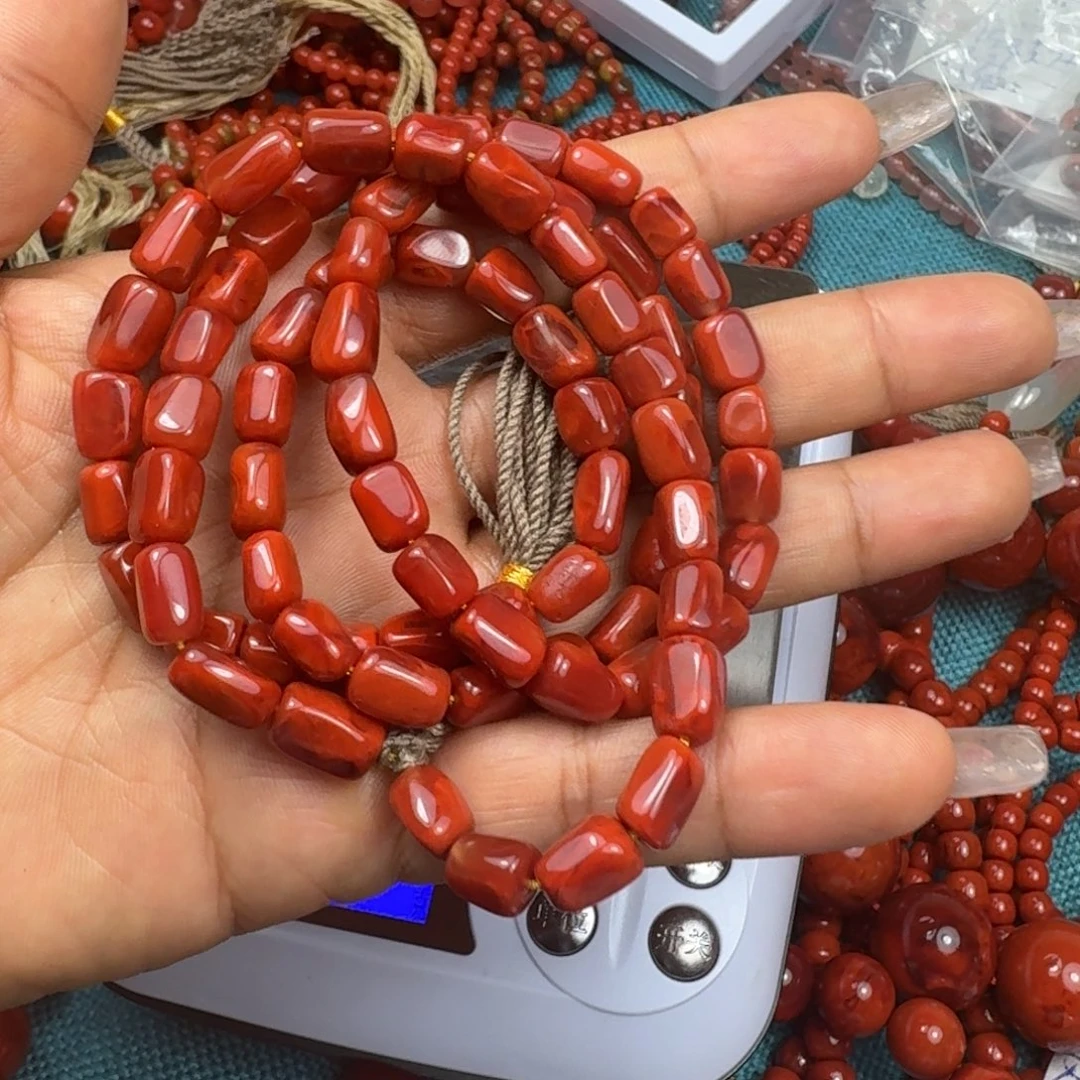 南红玛瑙未镶嵌手链