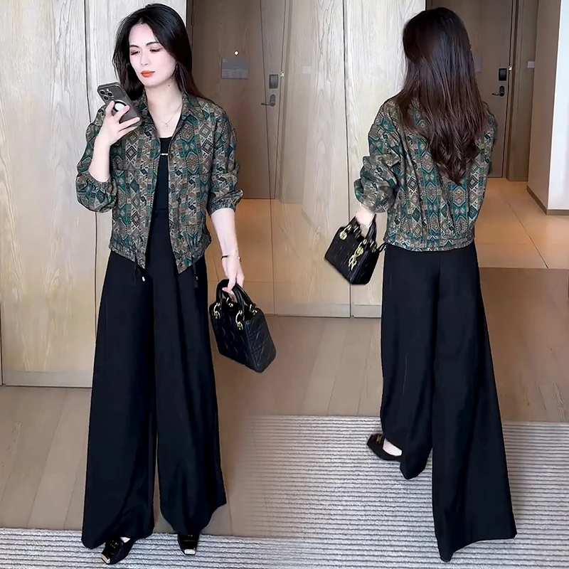 时尚短款外套女2025秋季新款洋气宽松显瘦小个子百搭休闲夹克上衣