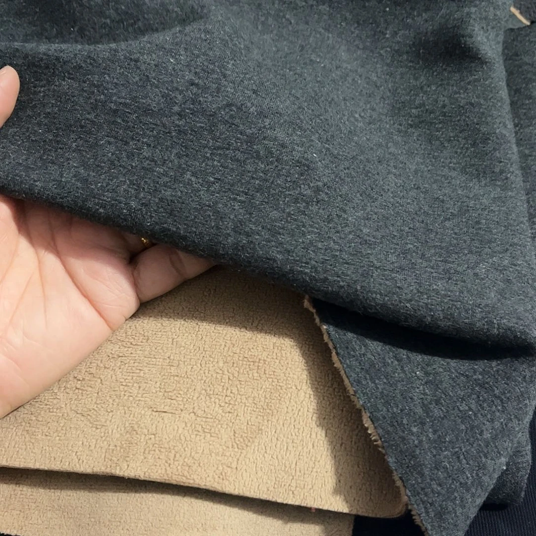 深花灰色奥利绒1.8×2米长带螺纹