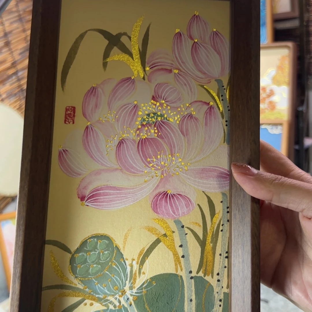 国画荷花手绘国画