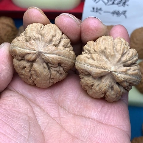 文玩核桃把件兴**哥42尺闷尖粗筋肉球