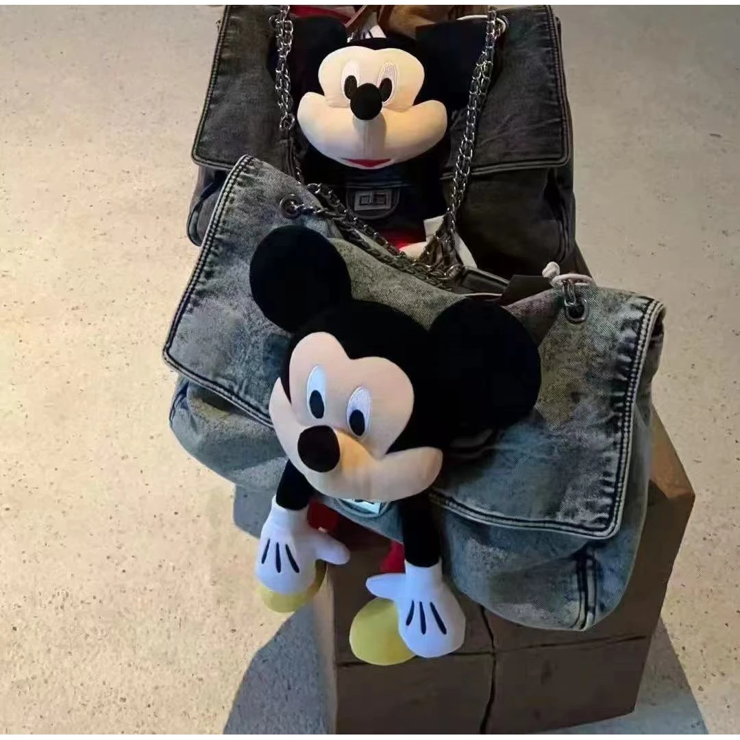 新品可爱米奇链牛仔包包5233