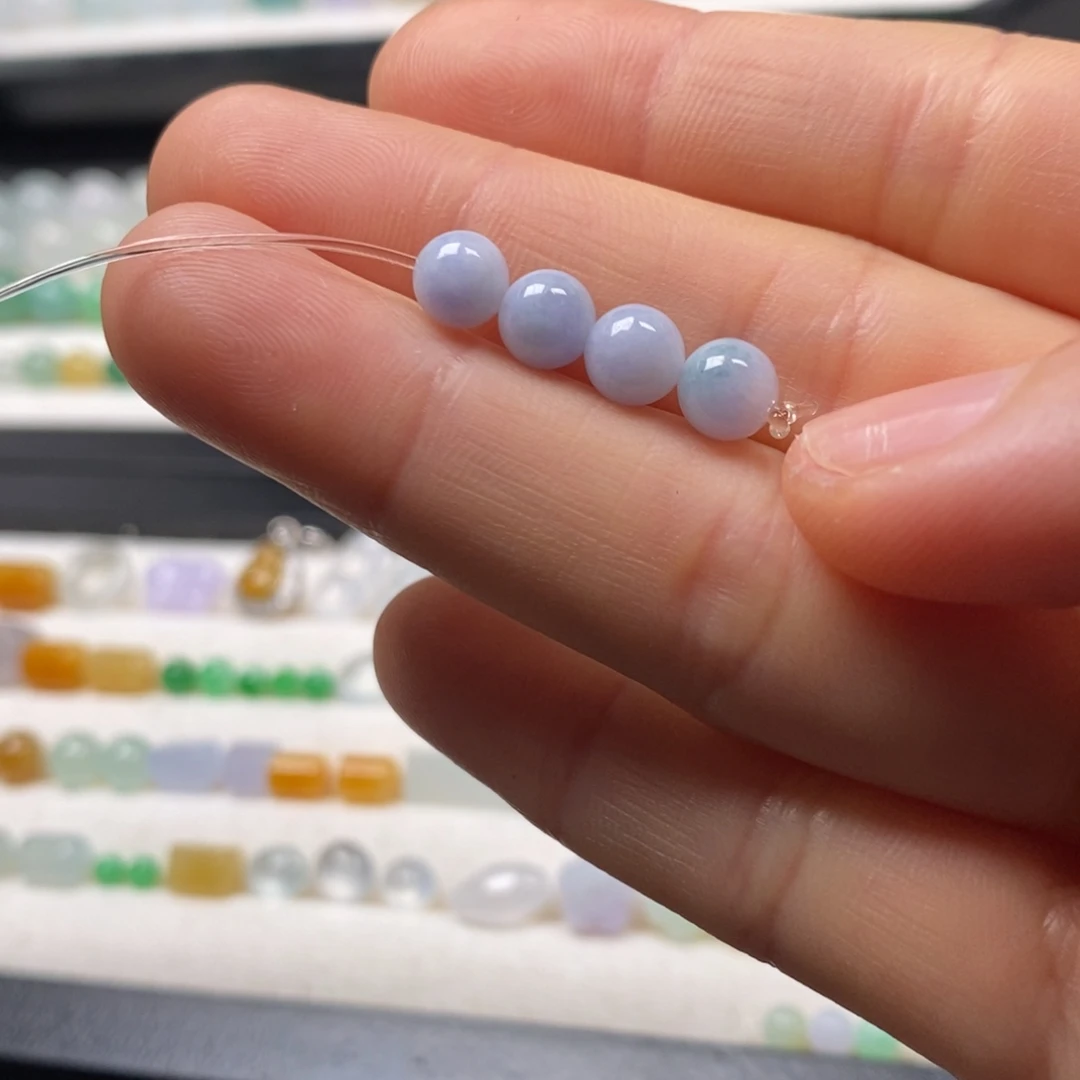 翡翠散珠卡5.9-6一组紫珠福利无鉴赏