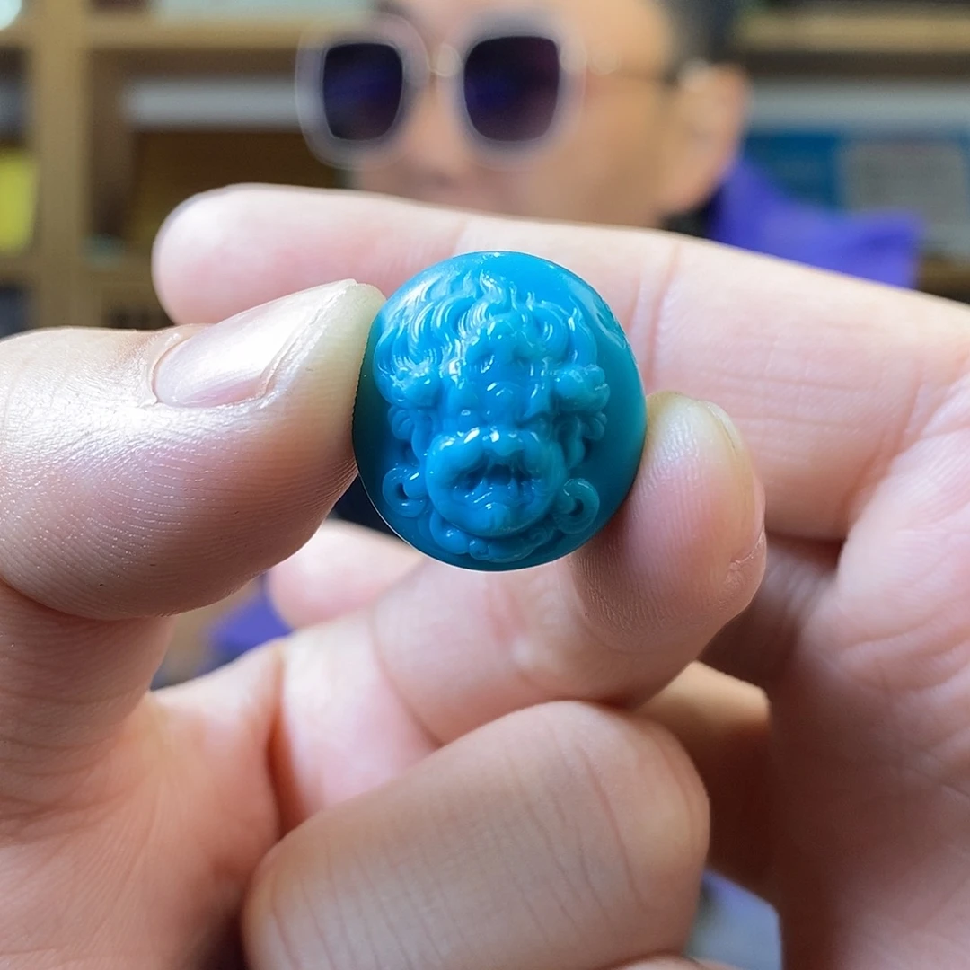 绿松石未镶嵌黑天守护