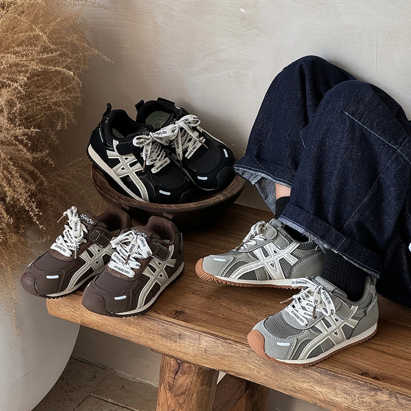 儿童百搭运动鞋2025新款秋季男童休闲鞋子女童时尚阿甘鞋-A299