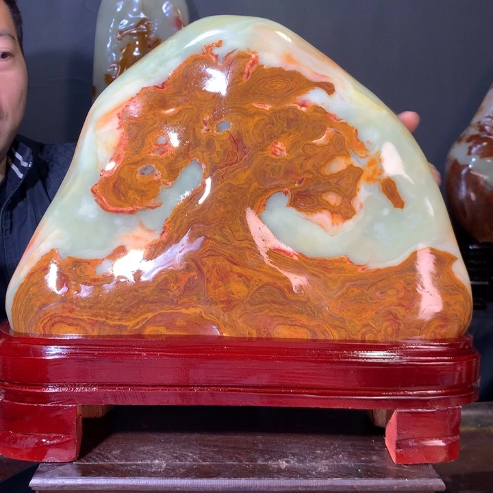 石材天然原石摆件