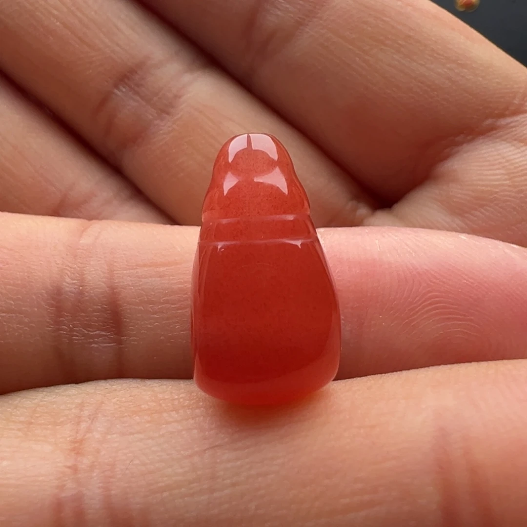南红玛瑙未镶嵌三通9.6