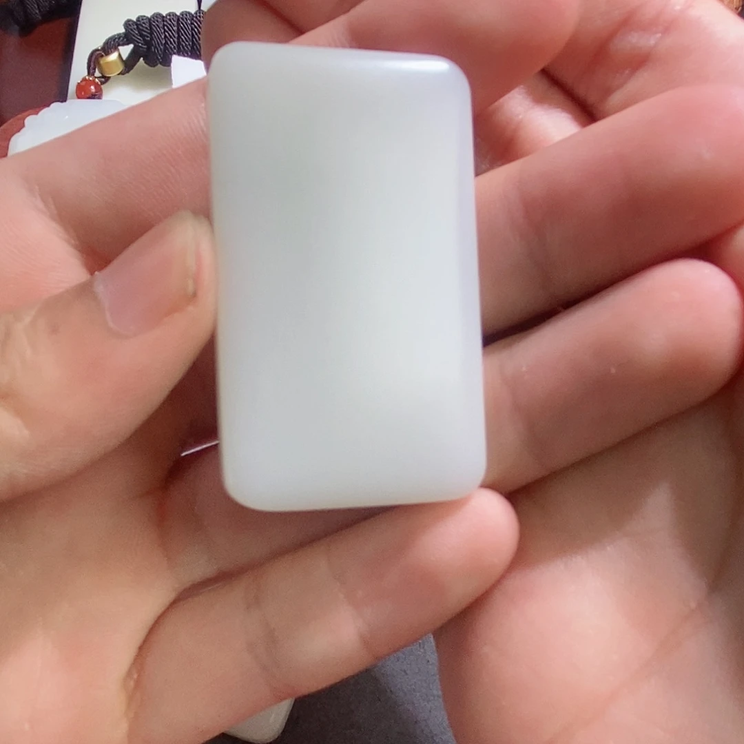 和田玉未镶嵌挂件及*雨中间国玉俄白无事牌