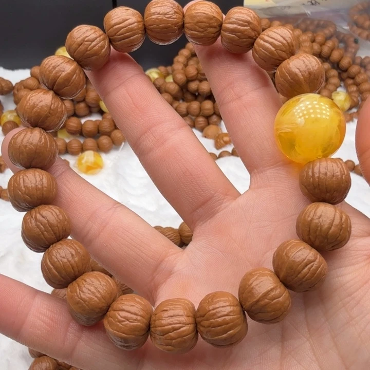 猴头核桃手串14+南瓜