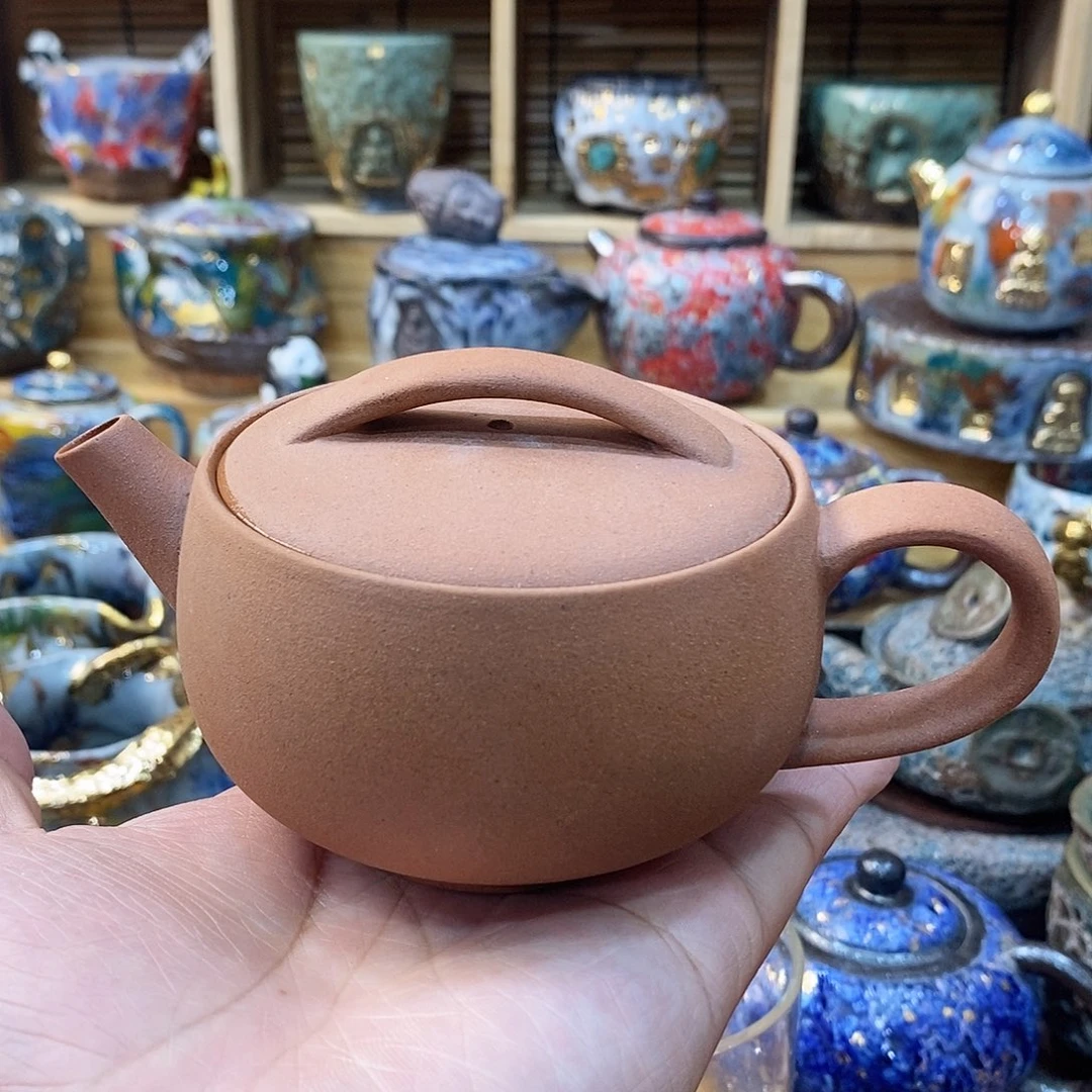 粗陶志野柴烧茶器