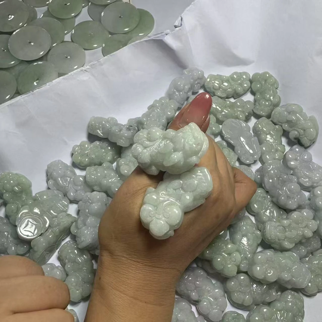 天然a货翡翠貔貅吊坠-c682—多样性发一件