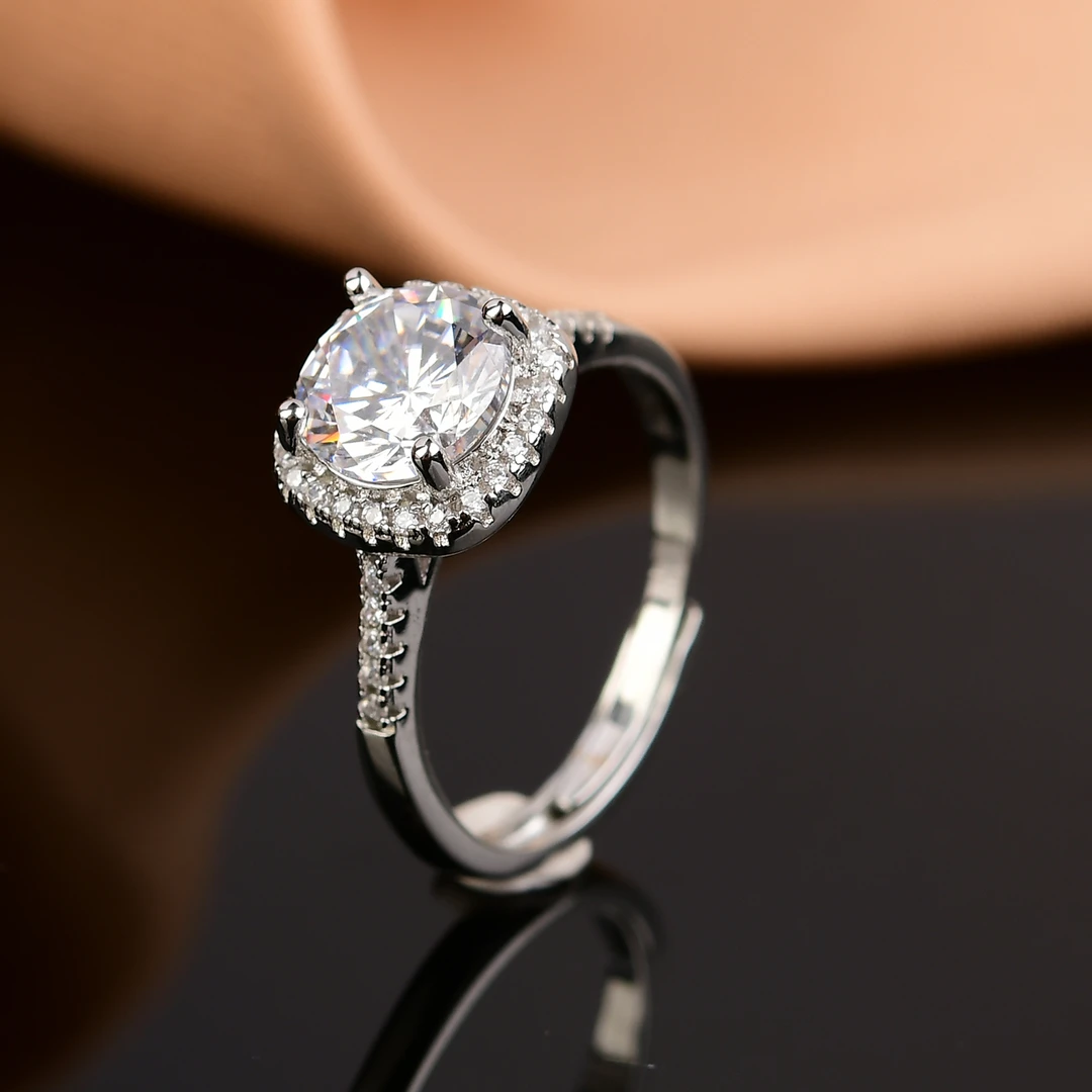 [南非甄选】 NFZX 高端定制 LC-002 白色方苞戒指