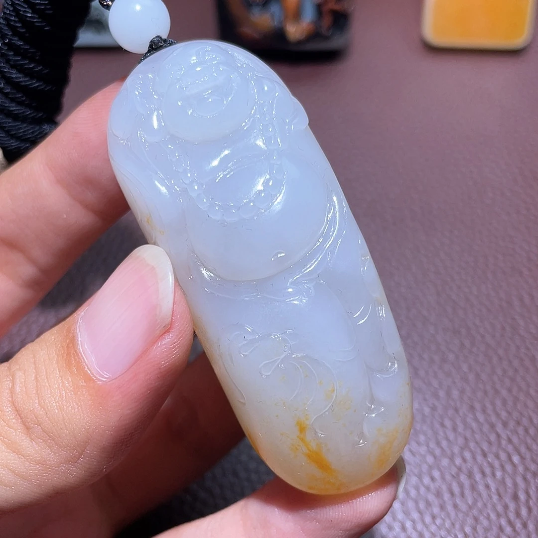 和田玉未镶嵌挂件y