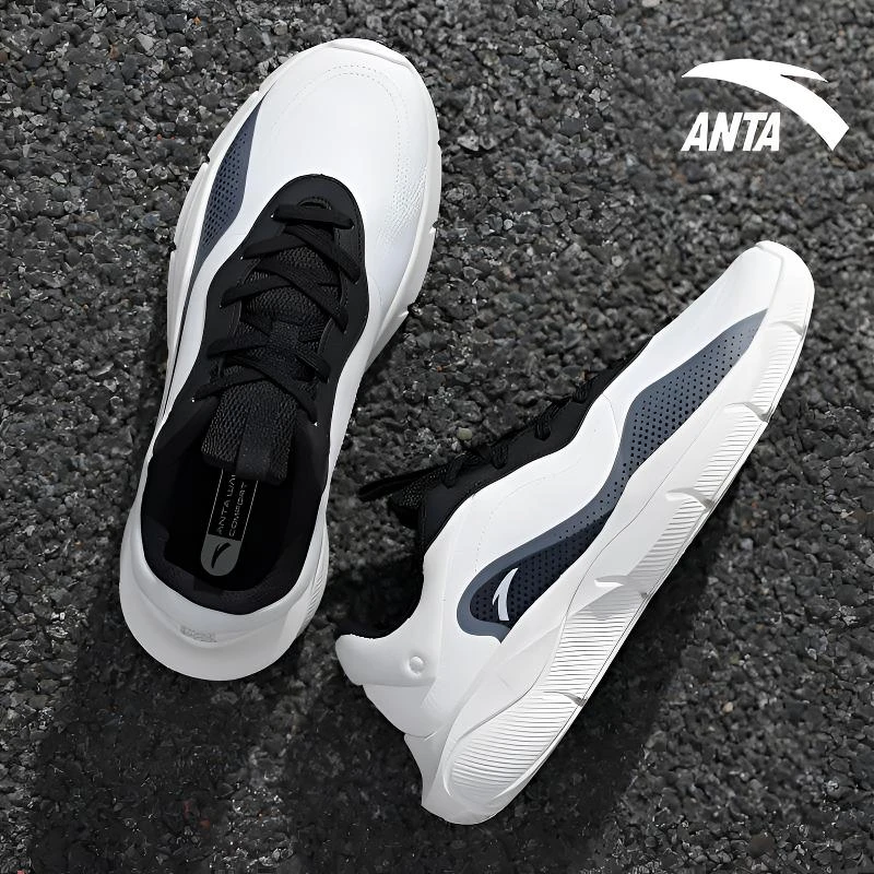 安踏灵弧丨男春款防泼水革面运动鞋轻便保暖运动鞋112457701S -OP