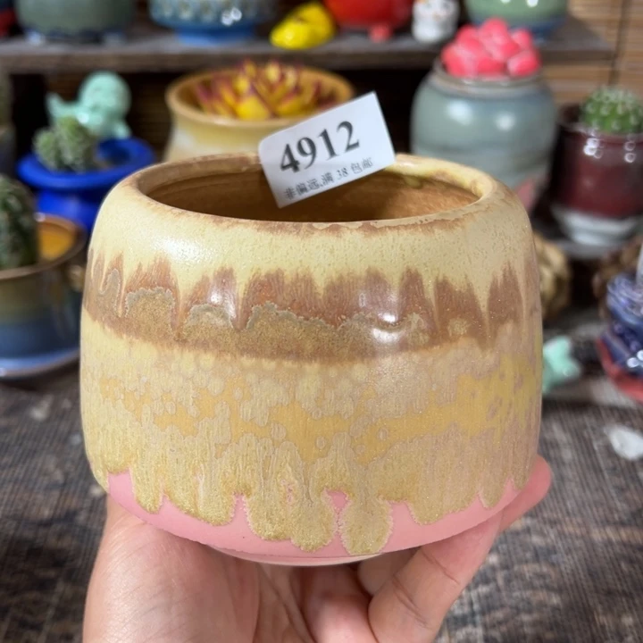 口8 手工花盆满30包邮