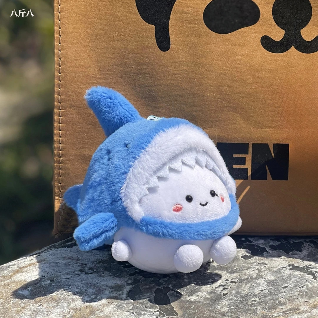 【鲨莎球球】乒乓球毛绒挂件可爱钥匙扣玩偶玩具头套可拆丨八斤八