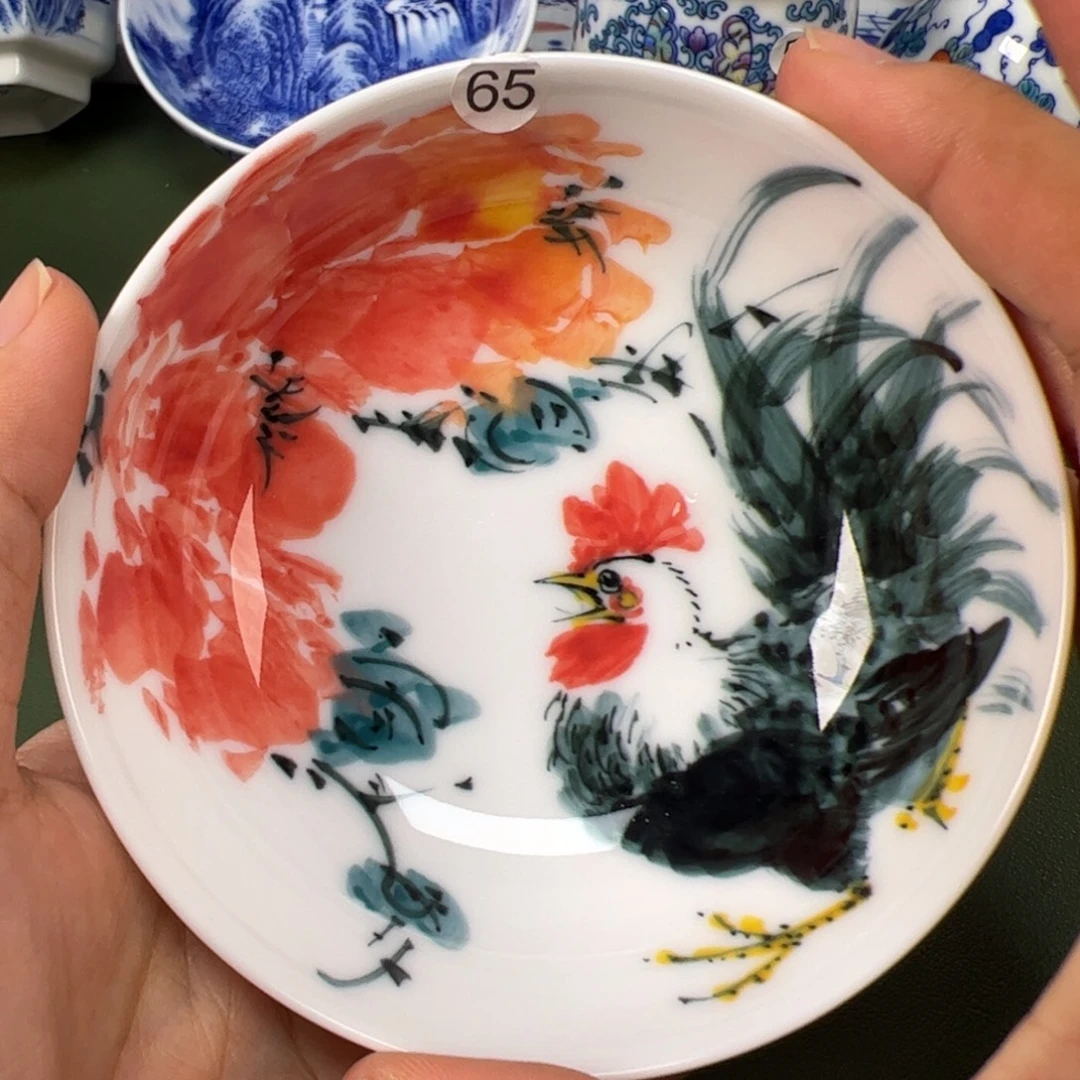 景德镇纯手工纯手绘茶具木木65
