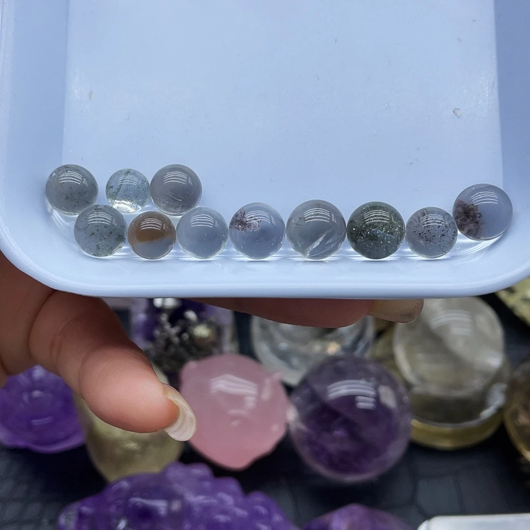 水晶未镶嵌珠宝半成品49幽灵小球