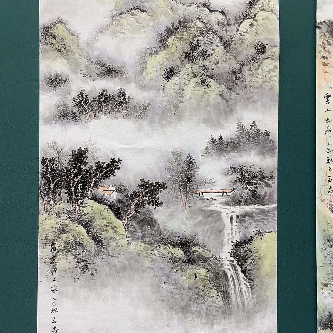国画艺术家真人手绘