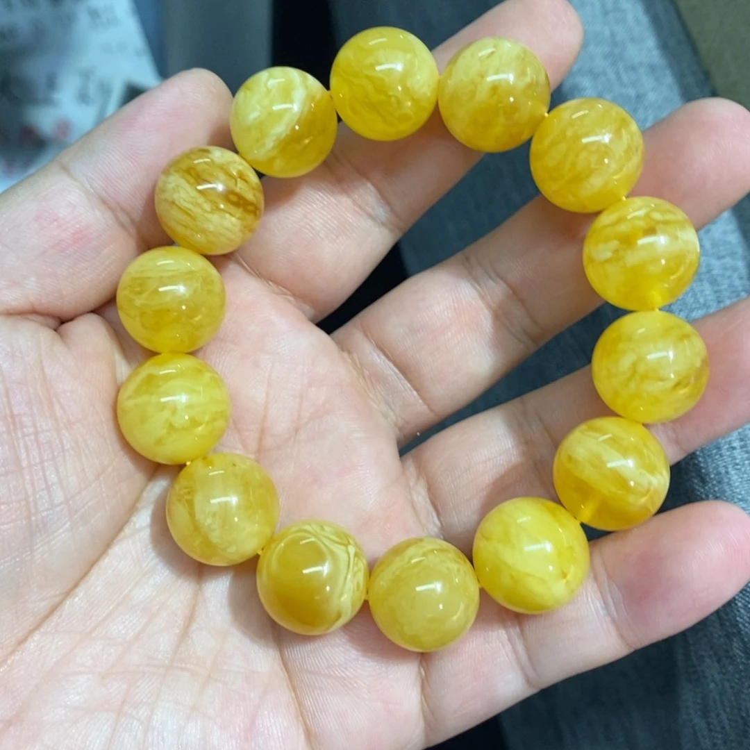 裸石蜜蜡未镶嵌手串