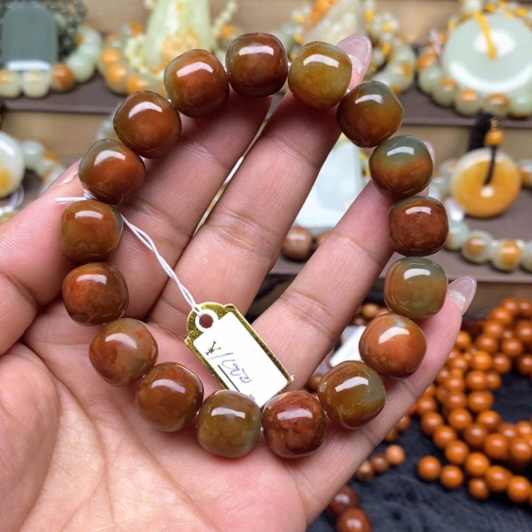 未镶嵌手串透闪石质玉