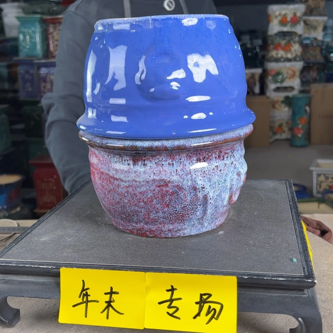 一风堂石湾花盆。微瑕气孔774