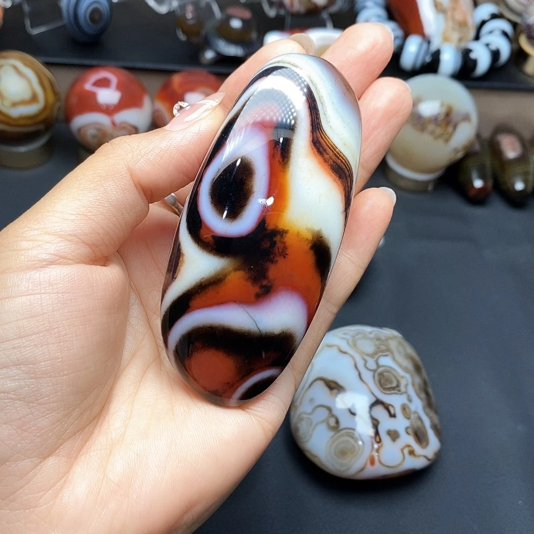 玛瑙/玉髓五毛未镶嵌f*m