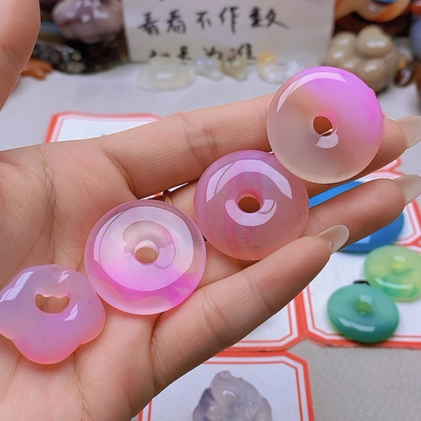 【闪购商品】未镶嵌玛瑙/玉髓珠宝半成品理*