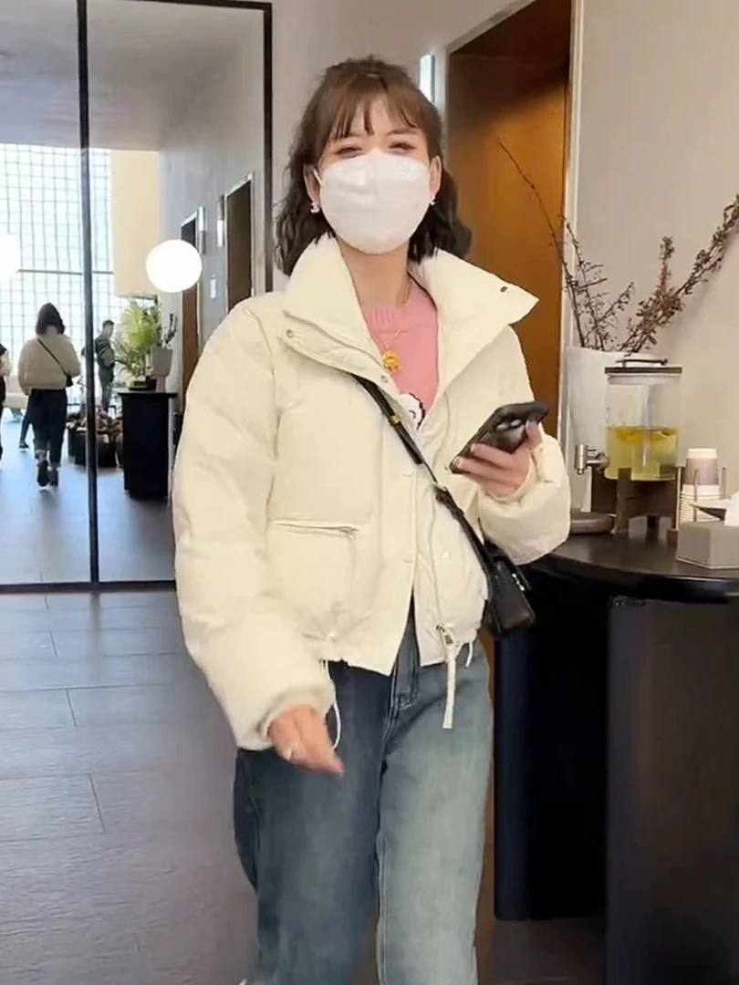 宽松短款面包服棉衣女冬季新款韩版大码棉服秋冬款加厚棉袄外套女