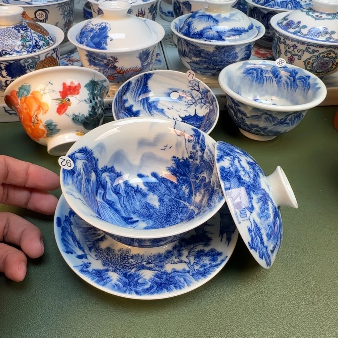 纯手工纯手绘茶具石头92