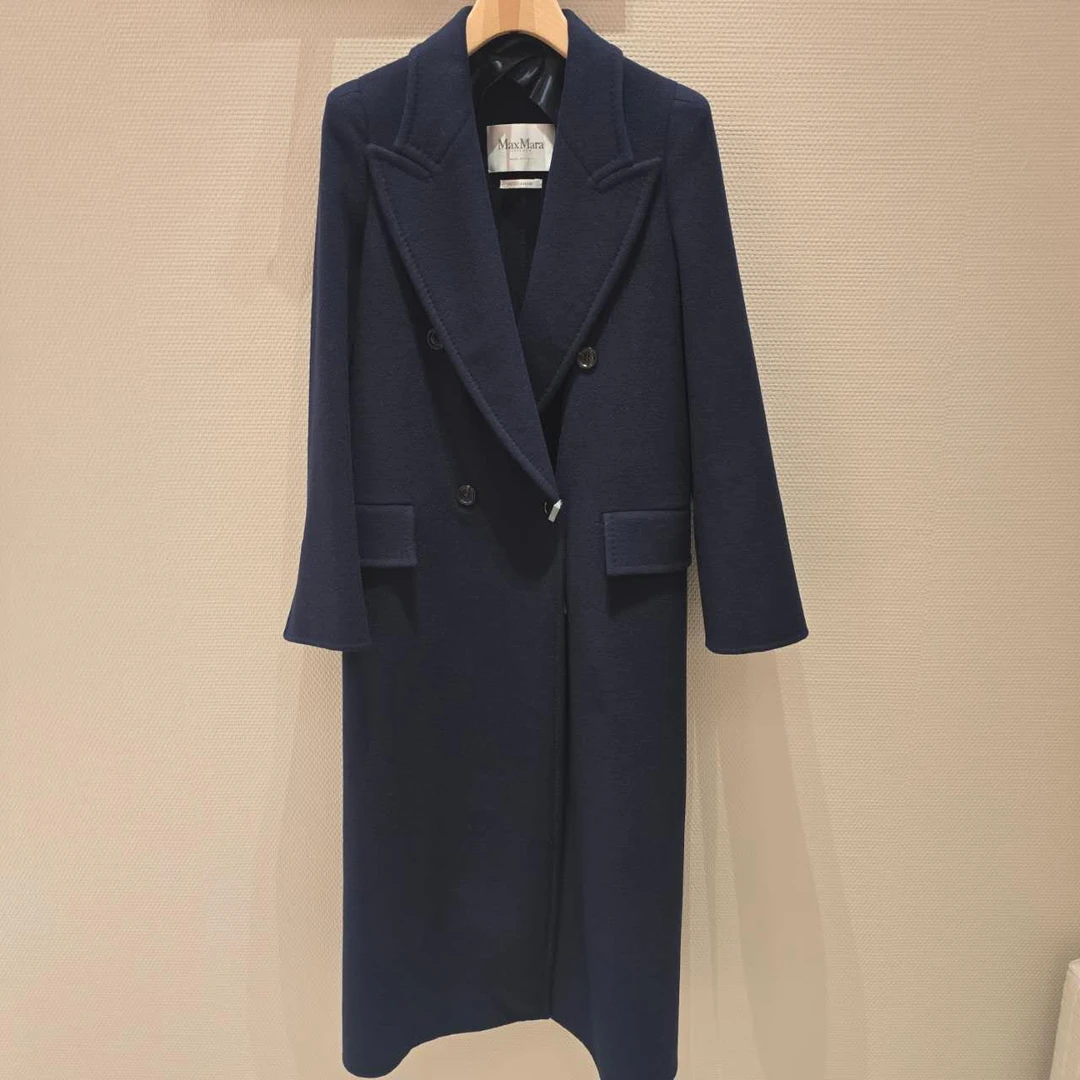 未使用 MaxMara ALBANIA1234 主线双排扣大衣外套