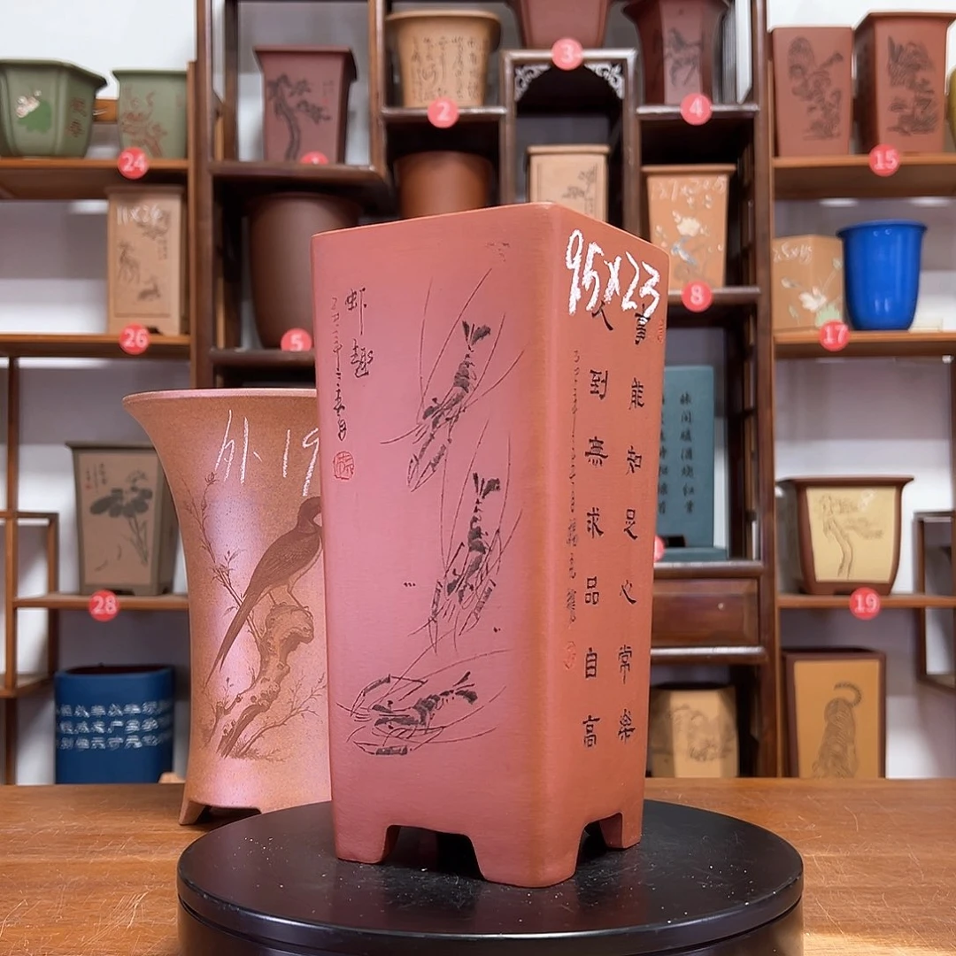 紫砂花盆周之夏精品紫砂花盆