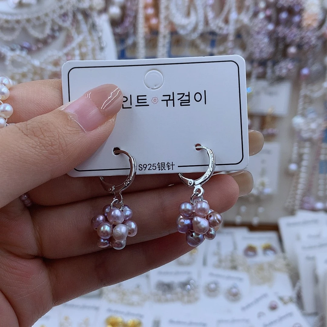 项链银S925镶嵌淡水珍珠