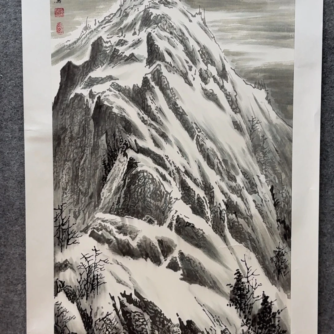国画三尺作品山水画